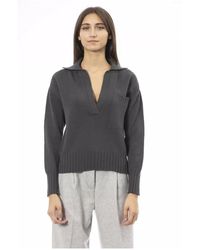 Alpha Studio - V-Neck Knitwear - Lyst