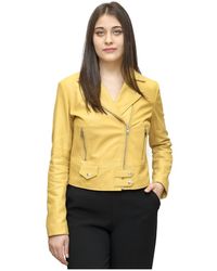 Pinko Sensitive 4 Nail Jacket - Geel