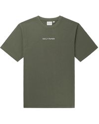 Daily Paper - T-shirt logotype verde primavera/estate 2024 - Lyst