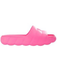 Moncler - Fuchsia sliders sandale - Lyst