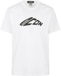DSquared² - Tops ,Wit ,Witte Crew Neck T-Shirts En Polos - Lyst