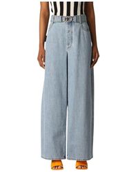 Bottega Veneta - Wijde Pijp Hoge Taille Jeans - Lyst