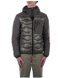 Blauer - Hooded Jas Met Logo En Zakken Met Rits - Lyst