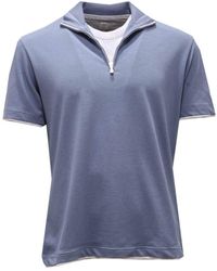Eleventy - Baumwollpullover Mit Reißverschluss - Lyst