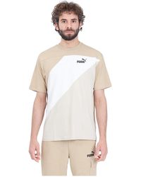 PUMA - Farbblock t-shirt für männer - Lyst