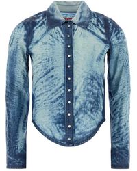 DIESEL - Overhemden ,Blauw ,Denim De-Lyria Shirt - Lyst