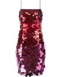 Guess - Kleedjes ,Roze ,Pailletten Zaya Mini Jurk Met Pailletten - Lyst