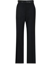 MSGM - Broeken ,Zwart ,Wol Broeken - Lyst