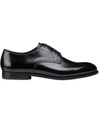 Doucal's - Derby schuhe aus gebürstetem leder - Lyst