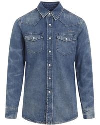 Givenchy - Camisa de mezclilla de - Lyst