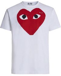 COMME DES GARÇONS PLAY - T-Shirt mit Herz und Augen - Lyst