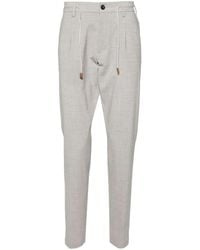Eleventy - Pantaloni in lana con coulisse - Lyst