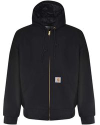 Carhartt - Hoodies & Sweatvesten ,Zwart ,Katoen Og Active Jacket - Lyst