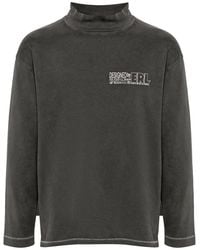 ERL - Tops ,Grijs ,Katoen Logo Print Longsleeve T-Shirt - Lyst