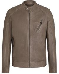 Belstaff - Giacca in pelle di lusso v-racer - Lyst