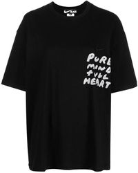 Comme des Garçons - Es Nike Baumwoll-T-Shirt mit Swoosh-Logo - Lyst