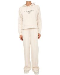 Twinset - Ivoor Katoenen Jumpsuit Set - Lyst
