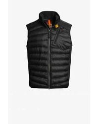 Parajumpers - Zwarte Mouwloze Donsjas Zavier - Lyst