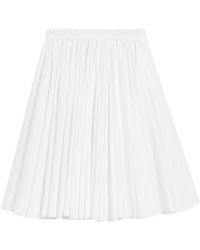 Ami Paris - Rokken ,Wit ,Katoen Midi Corolla Rok - Lyst