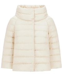 Herno - Jassen ,Nylon Sofia Mini Cape - Lyst