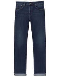 Dondup - Blauwe Jeans Regular Fit Schone Donkere Wassing - Lyst