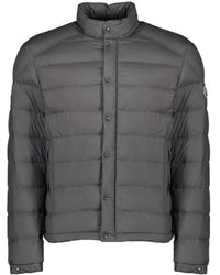 Moncler - Jassen ,Grijs ,Polyester Selves Short Down Jacket - Lyst