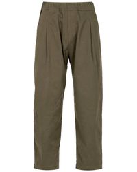 A PAPER KID - Broeken ,Groen ,Katoen Wijde Broek - Lyst