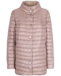 Herno - Jassen ,Roze ,Omkeerbare A-Lijn Jas - Lyst