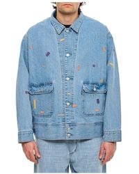 Levi's - Jassen ,Blauw ,Katoen Utility Trucker Jacket - Lyst