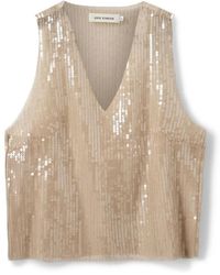 Sofie Schnoor - Paillet V-Hals Top - Lyst