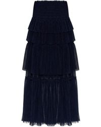 Munthe - Rokken ,Blauw ,Polyester Nessarose Skirt - Lyst