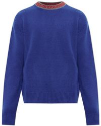 Versace - Crewneck Trui Van Wol & Kasjmier - Lyst
