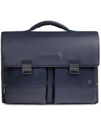 Piquadro - Aktentasche Für Herren Mit Stoßfest Ausgepolstertem Laptop- Und Ipad-Fach - Lyst
