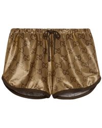 Gucci - Goudkleurige Maxi Gg Canvas Strandkleding - Lyst