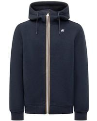 K-Way - Hoodies & Sweatvesten ,Blauw ,Polyester Rainer Spacer - Lyst