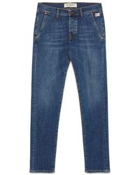 Roy Rogers - Jeans ,Blauw ,Denim Blauwe Slim Fit Denim Jeans - Lyst