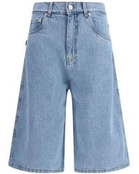 Coperni - Korte Broeken ,Blauw ,Denim Denim Bermuda Shorts - Lyst