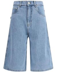 Coperni - Korte Broeken ,Blauw ,Denim Denim Bermuda Shorts - Lyst