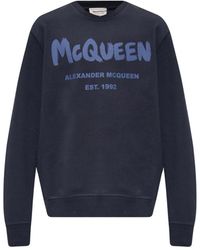 Alexander McQueen - Sweatshirt mit Logo - Lyst