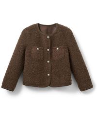 Sofie Schnoor - Jassen ,Bruin ,Bruine Korte Jas Met Knopen - Lyst