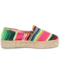 Manebí - Schoenen ,Veelkleurig ,Tulum Gestreepte Espadrilles Slippers - Lyst