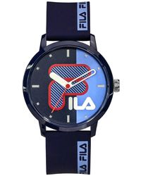 Fila - Accessoires ,Blauw Volwassen Horloge Style 42 Mm Band Siliconen 38-326 - Lyst