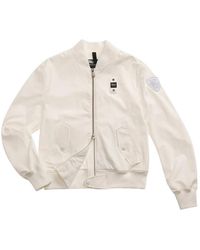 Blauer - Jassen ,Wit ,Nylon Witte Bomberjack Darling Model - Lyst