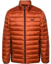 Calvin Klein - Logo-Patch Padded Jacket - Lyst