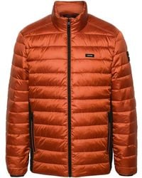 Calvin Klein - Logo-Patch Padded Jacket - Lyst