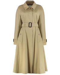 Burberry - Jassen ,Katoen Ellingham Fit-And-Flare Auto Jas - Lyst