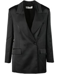 Nineminutes - Jassen ,Zwart ,Polyester Jas - Lyst