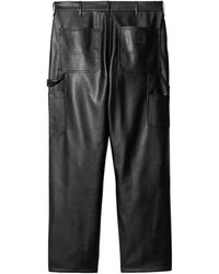 Carhartt - Broeken ,Zwart ,Leer Eco-Leren Single Knee Broek Zwart - Lyst