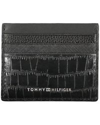 Tommy Hilfiger - Black Leather Mens Wallet - Lyst