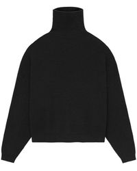 Fear Of God - Schwarzer waffel turtleneck pullover - Lyst